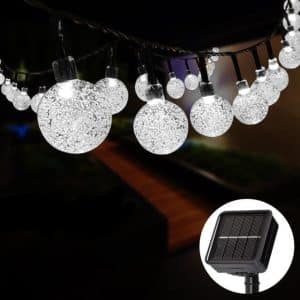 Transfathernt ball light garland