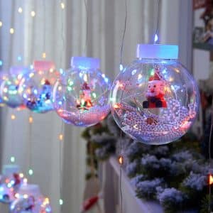 Multicolored Light Ball Garland father Noel