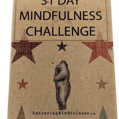 31 mindfulness challenge cards, one task a day, 7 x 12 cm, boxed