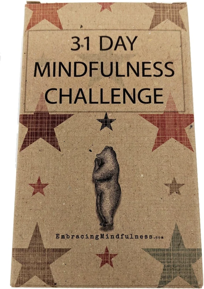 31 mindfulness challenge cards, one task a day, 7 x 12 cm, boxed