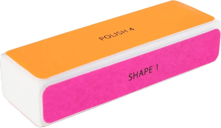 4-way nail buffing block, fine grit, for filing and shining nails