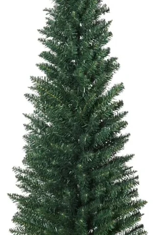 6ft unlit slim pencil Christmas tree, 390 tips, 55 cm wide, green