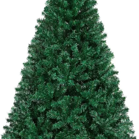 6ft unlit spruce Christmas tree, 1,000 bendable tips, metal stand