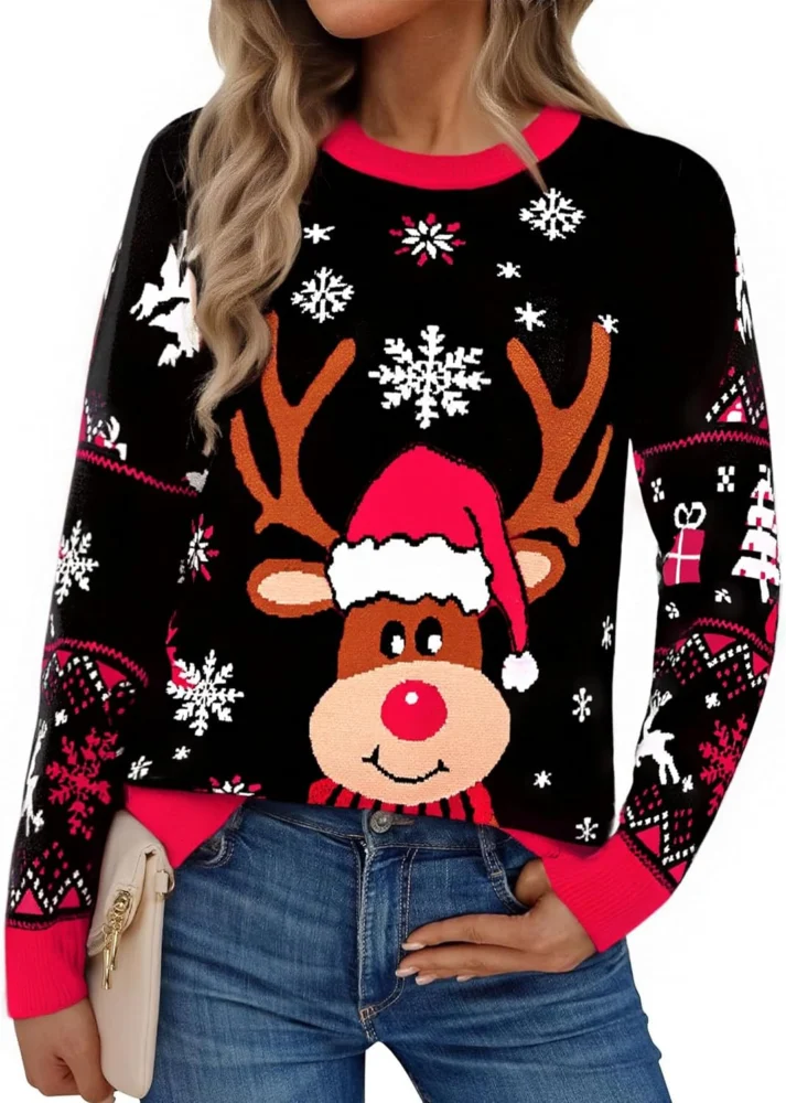 Aseniza women’s ugly Christmas pullover sweatshirt