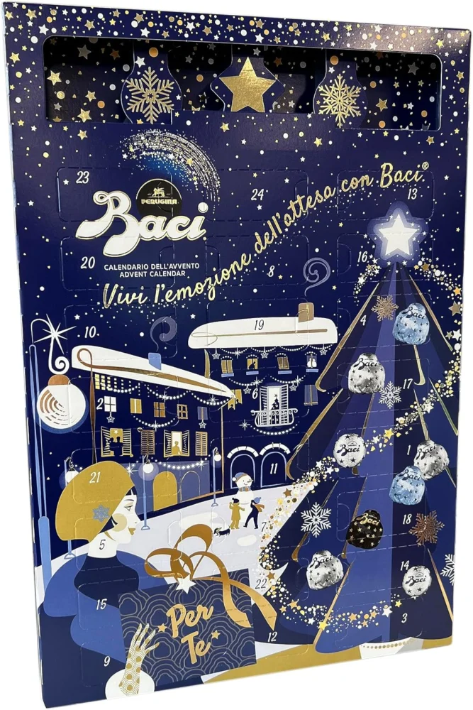 Baci assorted chocolate advent calendar, 24 wrapped pieces, 245 g