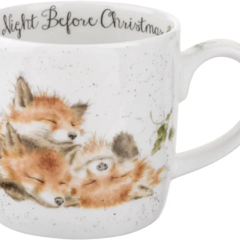 Bone china mug, The Night Before Christmas design, 0.3 litre