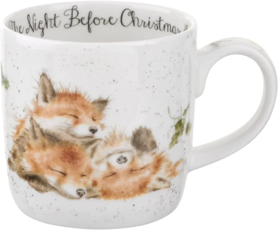 Bone china mug, The Night Before Christmas design, 0.3 litre