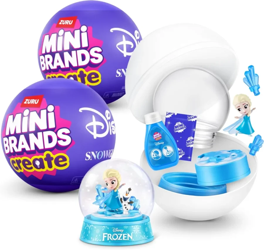 Build-your-own Disney mini snow globe capsules, pack of 2