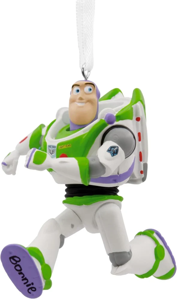 Buzz Lightyear Toy Story hanging ornament in resin, 7.6 cm tall