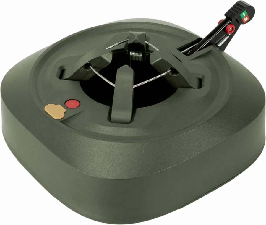 Cable and pedal Christmas tree stand, 3.5 L reservoir, trees to 8.2ft