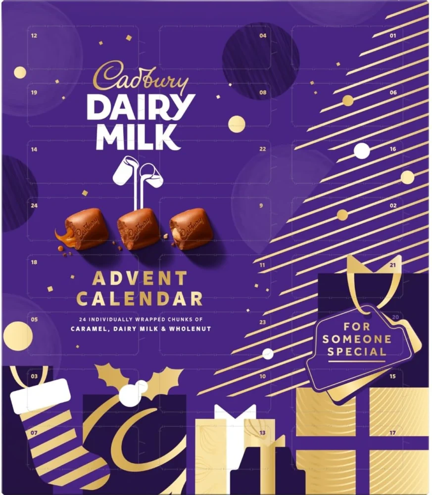 Cadbury Dairy Milk chunks advent calendar, 258 g