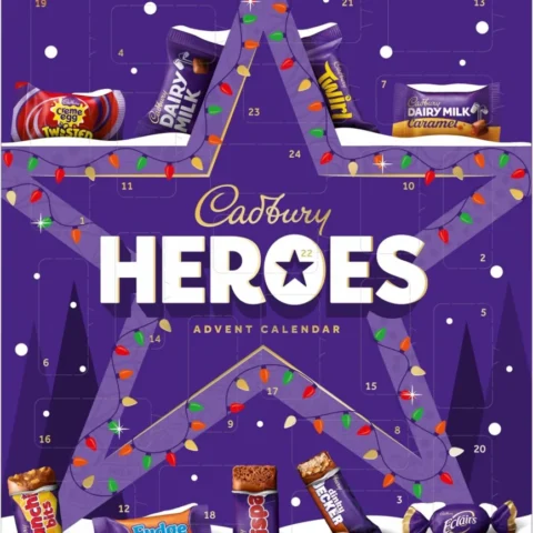 Cadbury Heroes advent calendar, 24 mini milk chocolate bars, 230 g