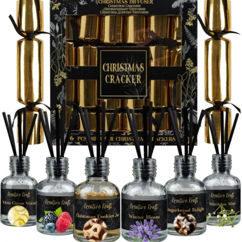 Christmas crackers with 30 ml scented reed diffusers, pack of 6