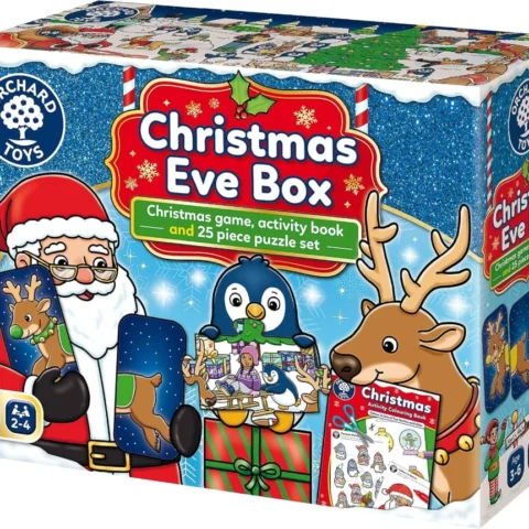 Christmas Eve box with Reindeer Race game, jigsaw and activity book