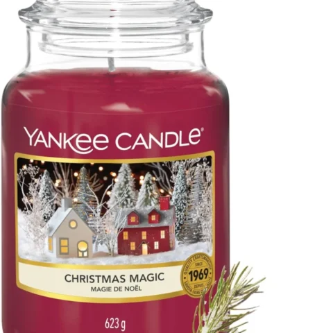 Christmas Magic large jar candle, balsam, pine and birch scent
