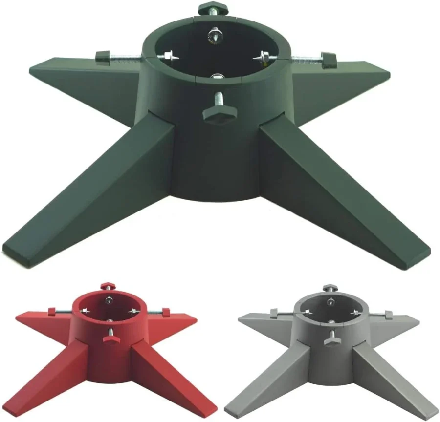 Christmas tree stand with water reservoir and removable legs, 6ft