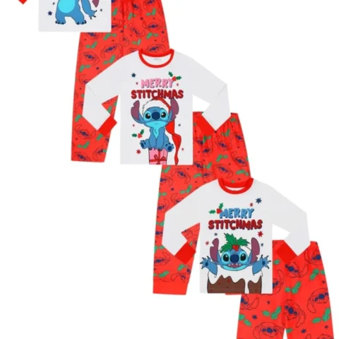 Disney Lilo and Stitch Merry Stitchmas matching family pyjamas