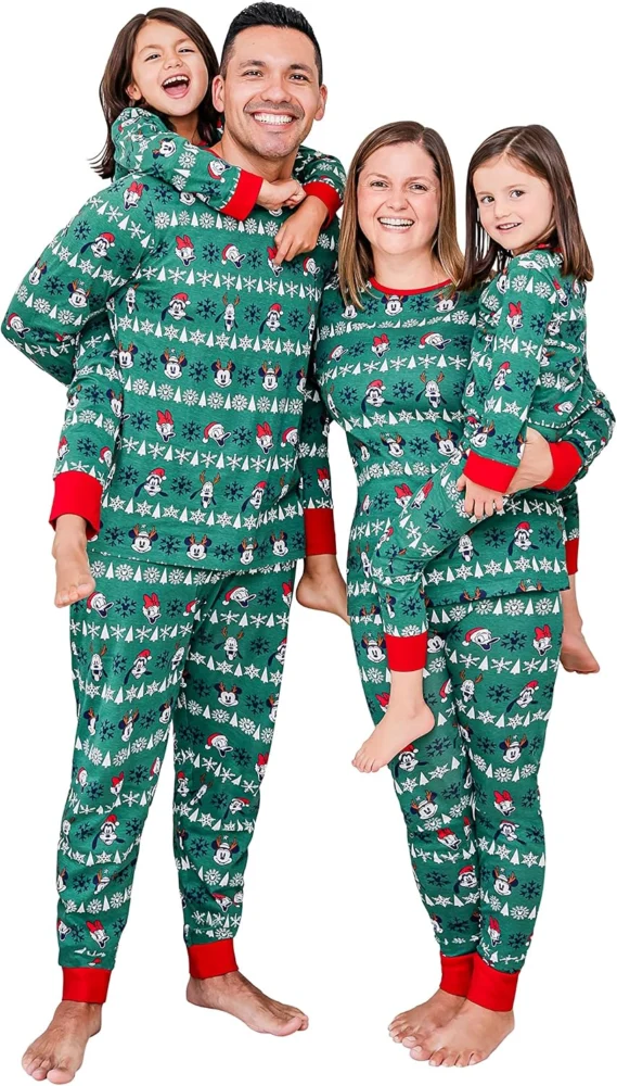 Disney Mickey, Minnie and Friends family Christmas pyjama set