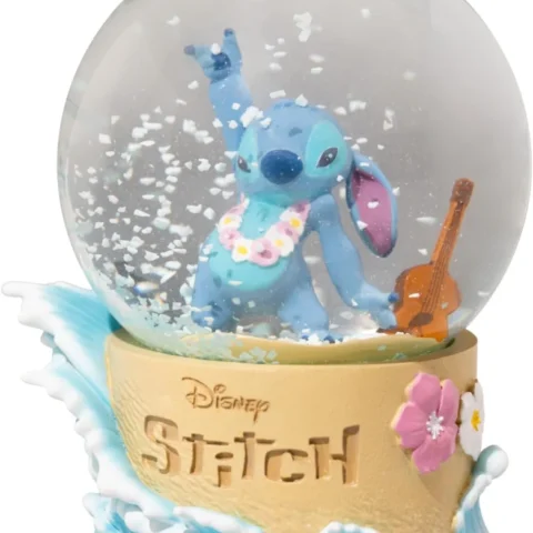 Disney Stitch snow globe in glass and resin, 10 cm tall