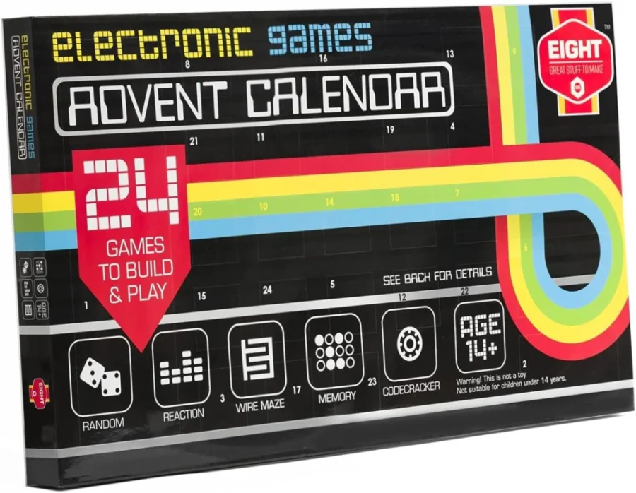EIGHT build-your-own electronic games advent calendar, 24 games