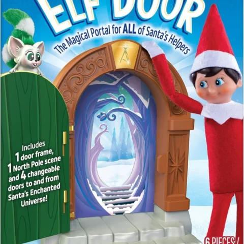 Elf door kit with swinging door and 4 interchangeable door designs