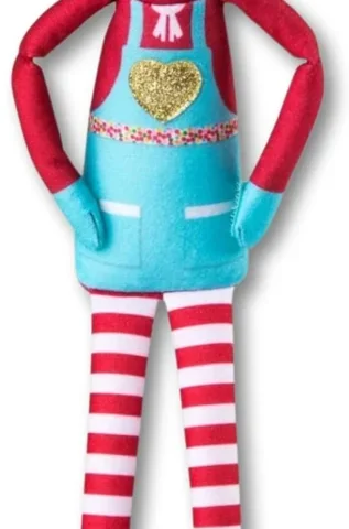 Elf Mates chef boy elf with plush body and velcro hands, 30 cm