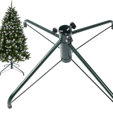 Foldable iron Christmas tree stand for 4ft trees, 50 cm, thumb screws