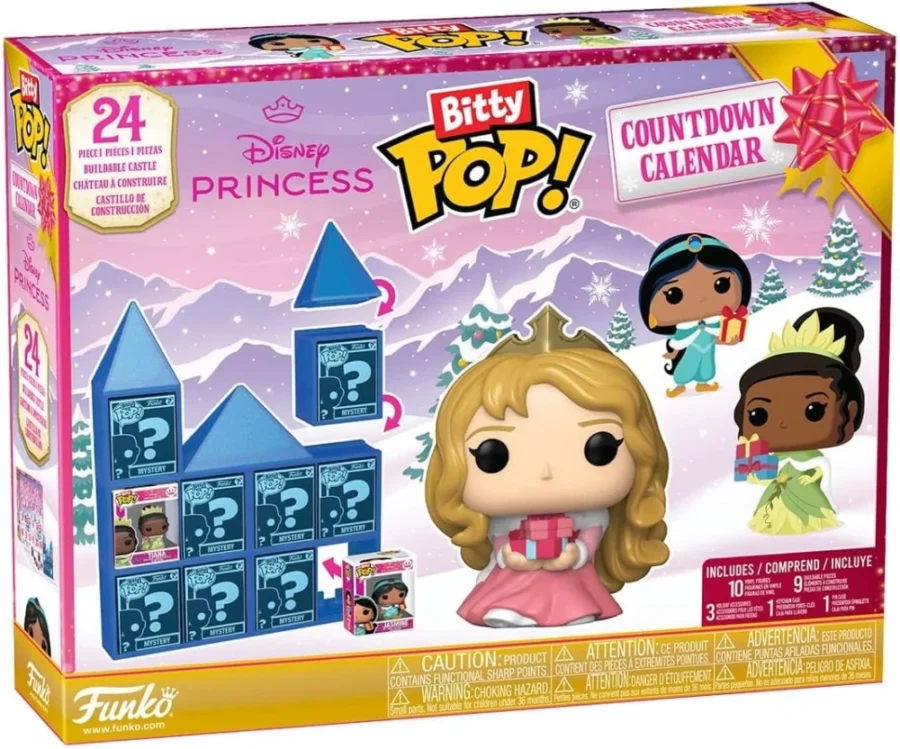 Funko Bitty Pop Disney Princess countdown calendar, 24 mini figures