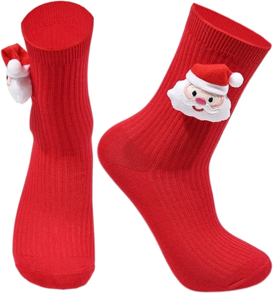 Funny magnetic couple socks that hold hands, Christmas gift