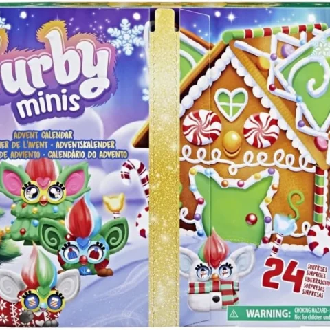 Furby Minis advent calendar, 9 figures, 8 charms and keychain clip