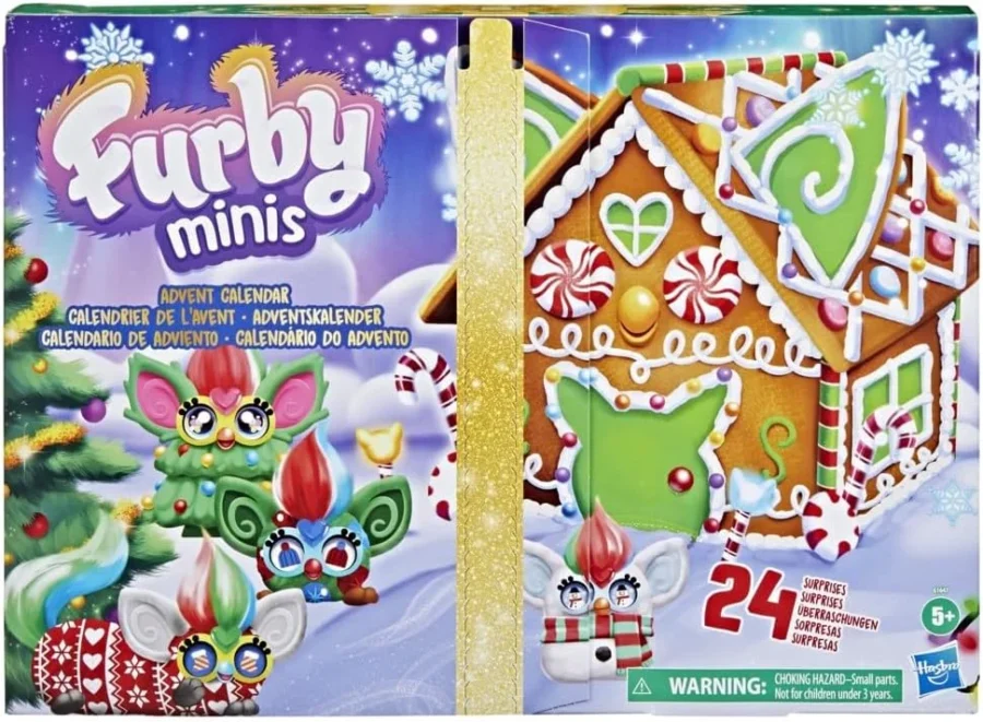 Furby Minis advent calendar, 9 figures, 8 charms and keychain clip