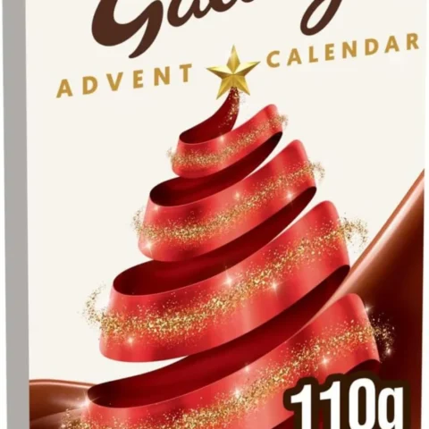 Galaxy smooth milk chocolate advent calendar gift box, 110 g