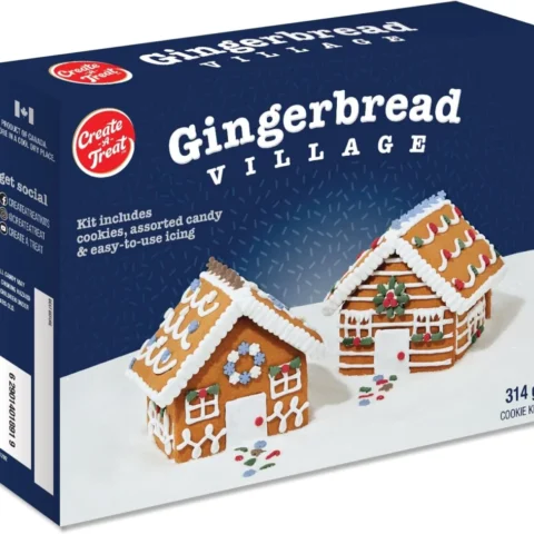 Gingerbread village kit for two houses, pre-baked cookies, 314 g