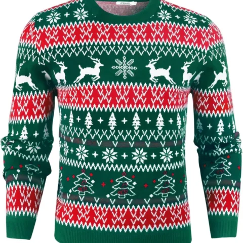 iClosam unisex novelty Christmas jumper, long sleeve knitwear top