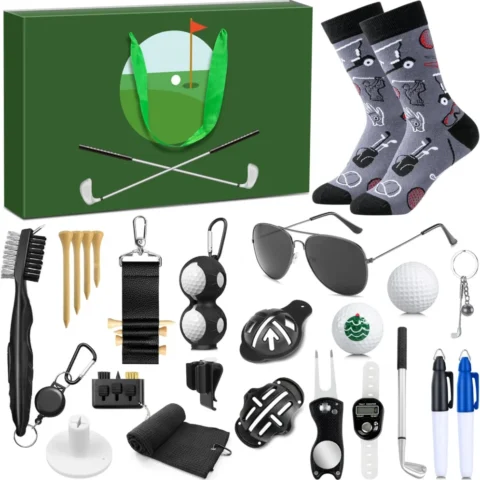 iZoeL golf advent calendar with 24 accessories, tees to sunglasses
