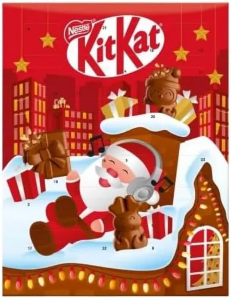 KitKat milk chocolate Christmas advent calendar, 85 g