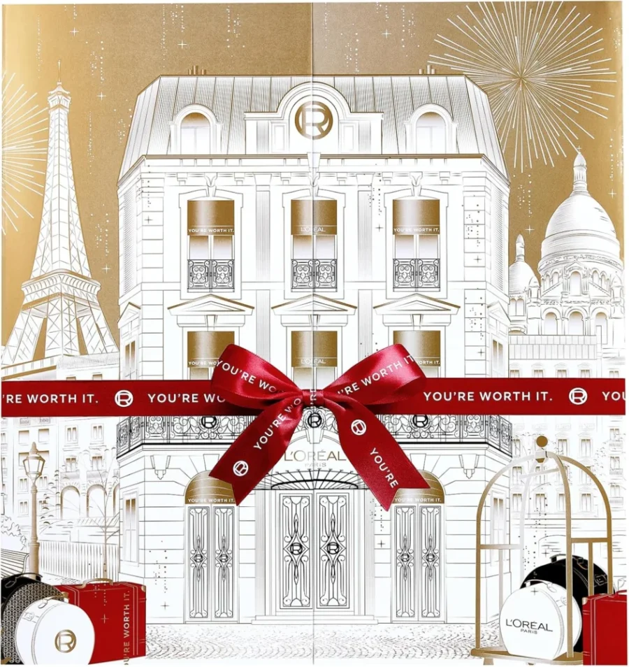 L’Oréal Paris advent calendar, 24 makeup, skincare and hair products