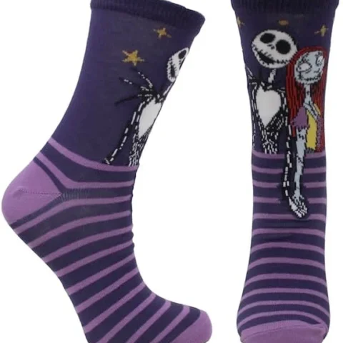 Ladies’ Nightmare Before Christmas socks in size 4-8