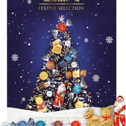 Lindt Festive Selection advent calendar, 24 chocolates, 289 g