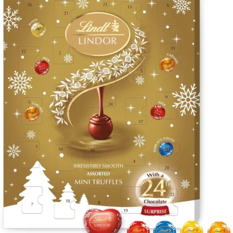 Lindt Lindor assorted mini truffles advent calendar, 117 g