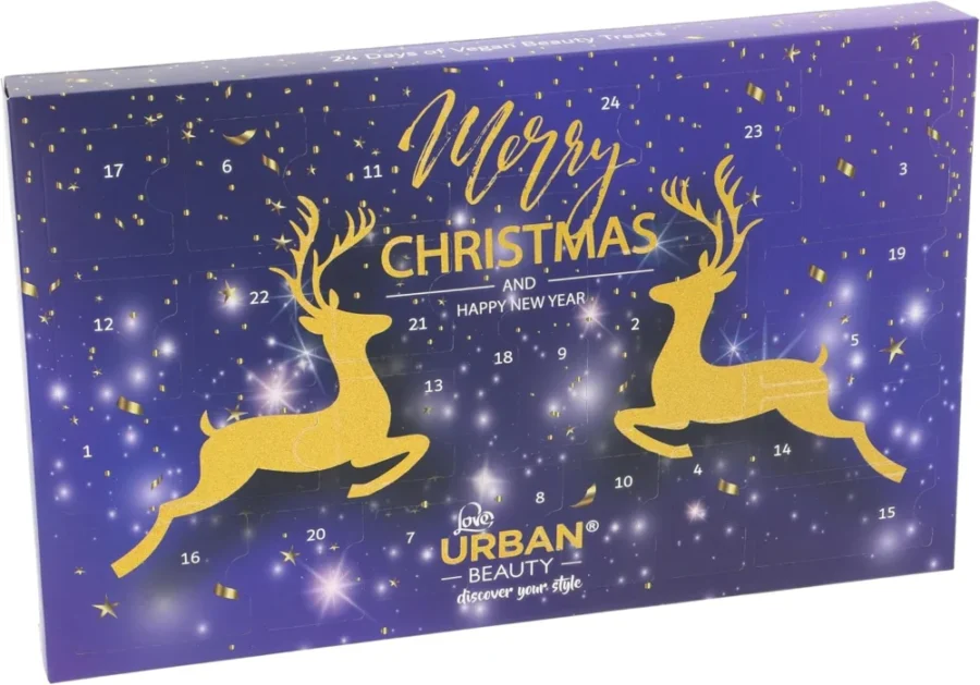 Love Urban Beauty vegan makeup advent calendar, 24 gifts