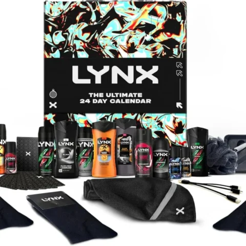 Lynx advent calendar gift set for men, shower gel and deodorant