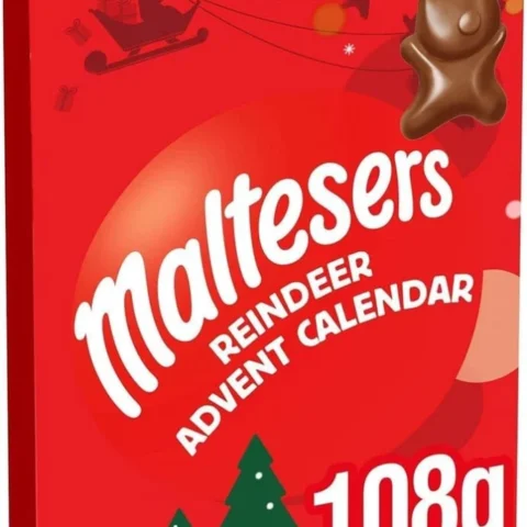 Maltesers honeycomb milk chocolate advent calendar, 108 g