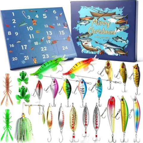 Mason Life fishing advent calendar, 24 lures for fresh and salt water
