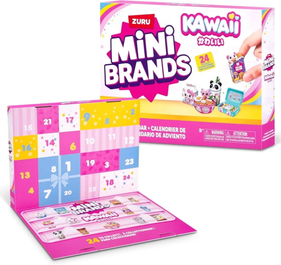 Mini Brands Kawaii advent calendar by ZURU with collectible minis