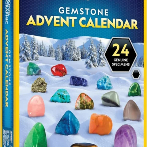 National Geographic gemstone advent calendar with 24 gems
