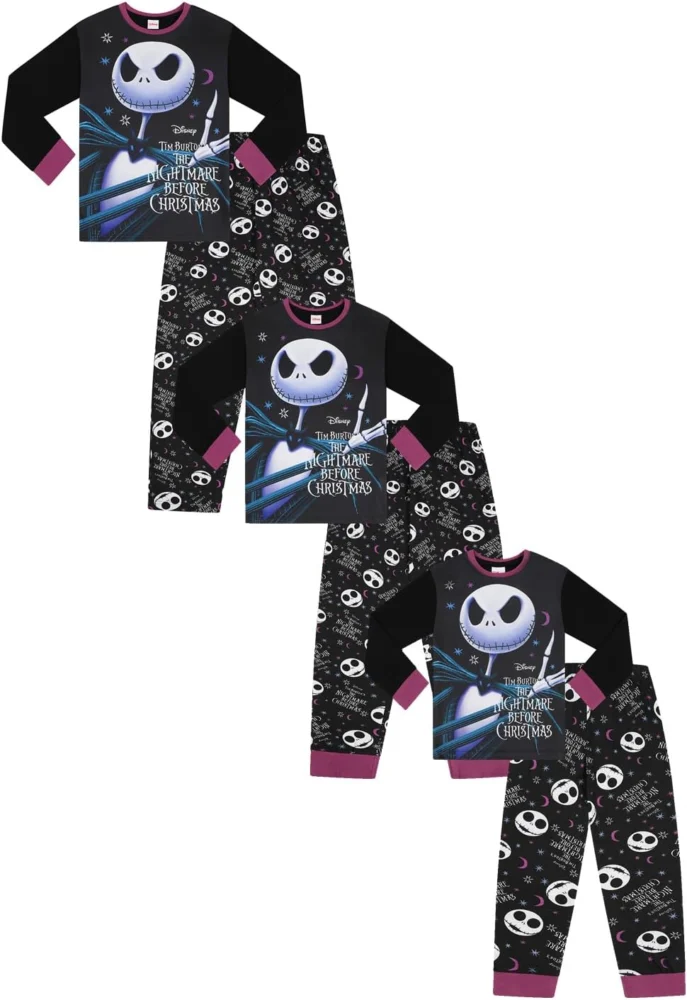 Nightmare Before Christmas family pyjama set with Jack Skellington