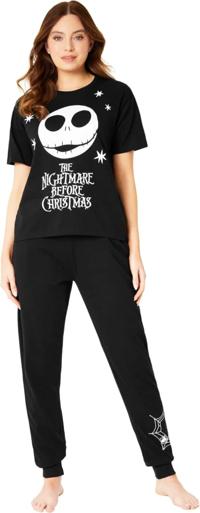 Nightmare Before Christmas women’s pyjama set with T-shirt