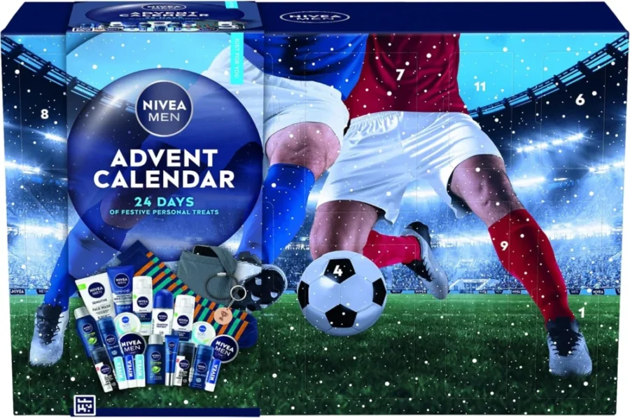 NIVEA MEN advent calendar, 24 days, face wash and shaving gels