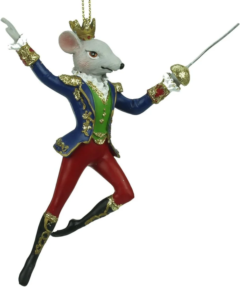 Nutcracker ballet King Rat resin tree decoration with hook